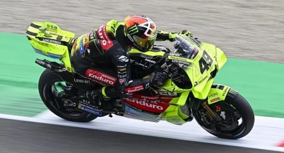 Fabio Di Giannantonio lideró la práctica interrumpida por dos banderas rojas en el GP de Italia