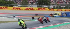 Fabio Di Giannantonio ganó una accidentada carrera de MotoGP en Catalunya