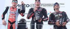 Bezzecchi lideró un 1-2-3-4 de Aprilia en Indonesia; Martín recuperó el liderazgo en el MotoGP